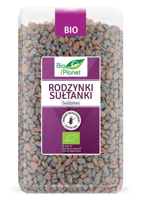 Bio Planet Rodzynki Sułtanki Bezglutenowe BIO 1 kg