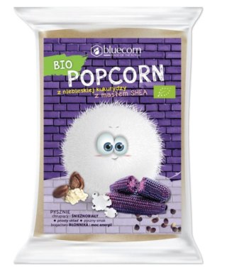 Bluecorn Popcorn Z Niebieskiej Kukurydzy Shea Sól Do Mikrofalówki BIO 100 g
