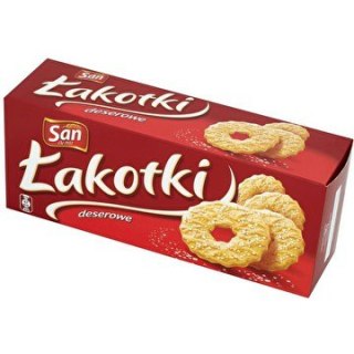 CIASTKA SAN ŁAKOTKI 168g Z CUKREM SAN