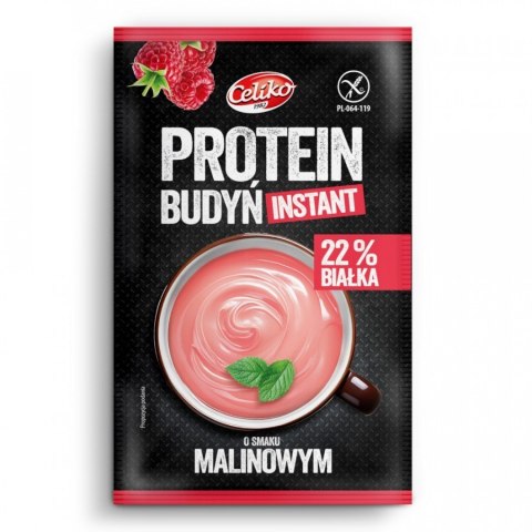 Celiko Budyń Proteinowy O Smaku Malinowym Bezglutenowy 40 g