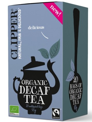 Clipper Herbata Czarna Bezteinowa Fair Trade BIO (20 x 2,5 g) 50 g