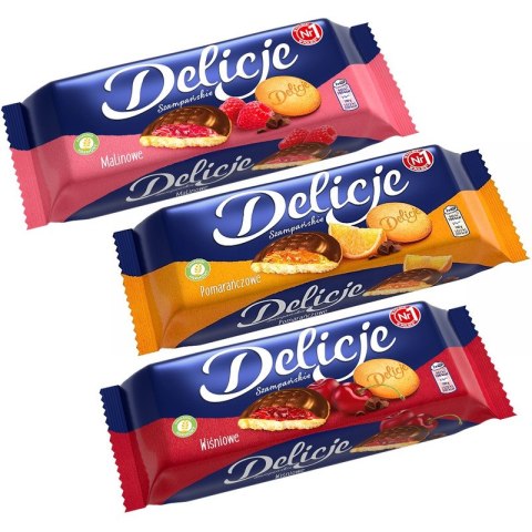 DELICJE SZAMPAŃSKIE 147g MALINOWE Wedel