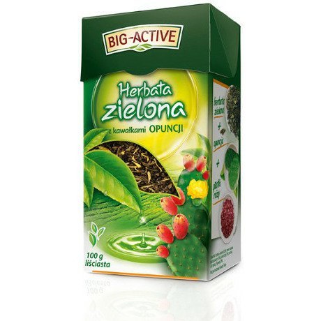 Herbata Big-Active 100g zielona z kawałkami opuncji BIG-ACTIVE