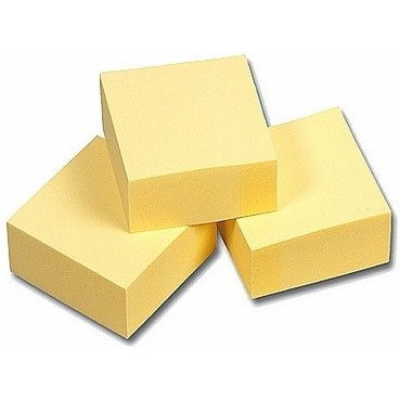 KARTECZKI ESSELTE 75x75mm ŻÓŁTE (100) Esselte