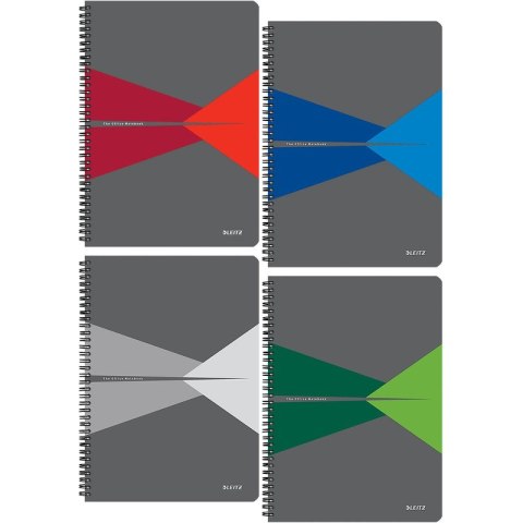 KOŁONOTATNIK LEITZ OFFICE A4/90K KRATKA ZIELONY Leitz