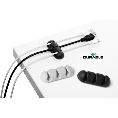 Klipsy do kabli Durable Cavoline Clip 3 szare (2) Durable