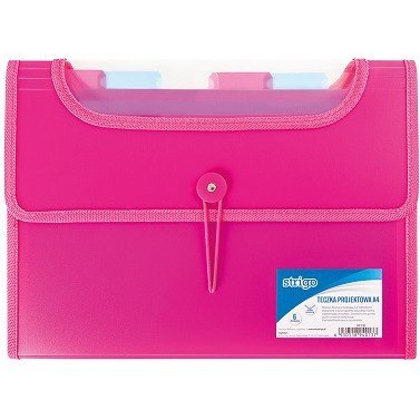 TECZKA PP STRIGO A4 6 PRZEKŁADEK RÓŻOWA STRIGO