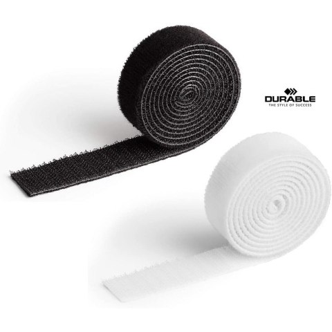 Taśma do kabli Durable Cavoline Grip 20mm/1m czarna Durable