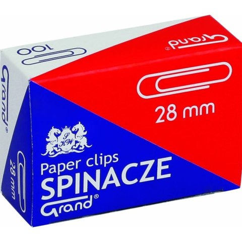 SPINACZE BIUROWE OKRĄGŁE 28mm (100) Grand SPINACZE BIUROWE OKRĄGŁE 28mm (100) Grand