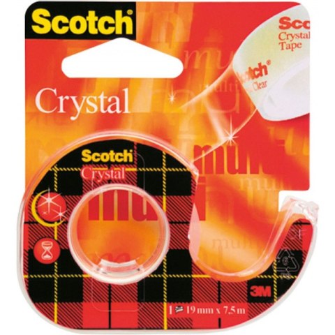 TAŚMA BIUROWA SCOTCH CRYSTAL 19mm/7.5m + PODAJNIK Scotch TAŚMA BIUROWA SCOTCH CRYSTAL 19mm/7.5m + PODAJNIK Scotch