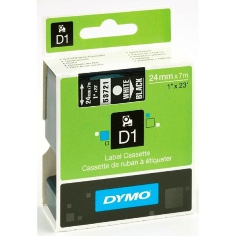 TAŚMA DYMO D1 24mm*7m CZARNA (BIAŁY TEKST) Dymo TAŚMA DYMO D1 24mm*7m CZARNA (BIAŁY TEKST) Dymo