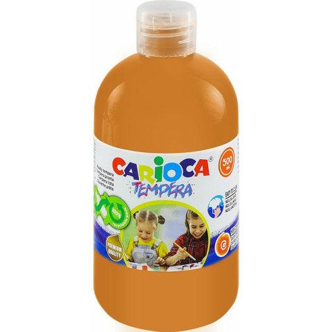 Farba tempera Carioca 500ml jasnobrązowa CARIOCA Farba tempera Carioca 500ml jasnobrązowa CARIOCA