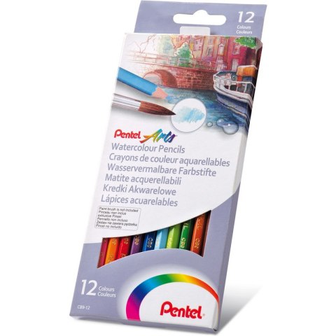 KREDKI AKWARELOWE PENTEL 12 KOLORÓW Pentel KREDKI AKWARELOWE PENTEL 12 KOLORÓW Pentel