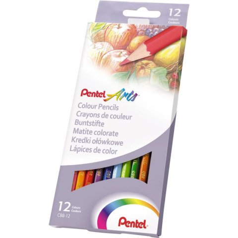 KREDKI OŁÓWKOWE PENTEL 12 KOLORÓW Pentel KREDKI OŁÓWKOWE PENTEL 12 KOLORÓW Pentel