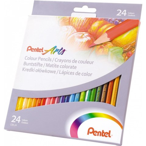 KREDKI OŁÓWKOWE PENTEL 24 KOLORY Pentel KREDKI OŁÓWKOWE PENTEL 24 KOLORY Pentel