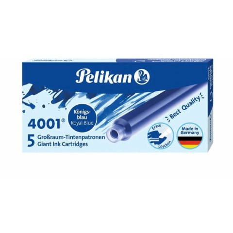 NABOJE ATRAMENTOWE PELIKAN DŁUGIE NIEBIESKIE (5) Pelikan NABOJE ATRAMENTOWE PELIKAN DŁUGIE NIEBIESKIE (5) Pelikan