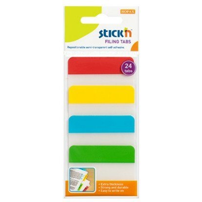 ZAKŁADKI STICK'N 25*38mm 4 KOLORY (4*6) STICK'N ZAKŁADKI STICK'N 25*38mm 4 KOLORY (4*6) STICK'N