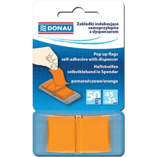 Zakładki Donau 25x45mm pomarańczowe (50) Donau