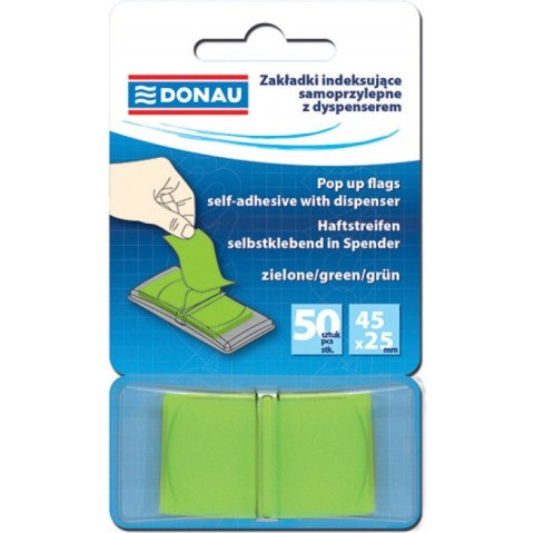 Zakładki Donau 25x45mm zielone (50) Donau Zakładki Donau 25x45mm zielone (50) Donau