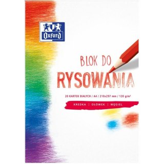 Blok rysunkowy Oxford A4/20k biały Oxford