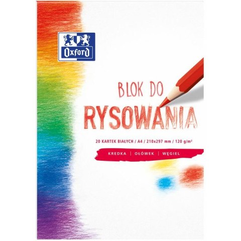 Blok rysunkowy Oxford A4/20k biały Oxford Blok rysunkowy Oxford A4/20k biały Oxford