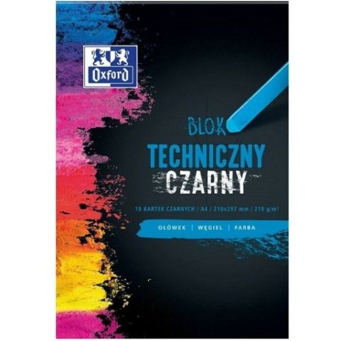 Blok techniczny Oxford A4/10k czarny Oxford Blok techniczny Oxford A4/10k czarny Oxford