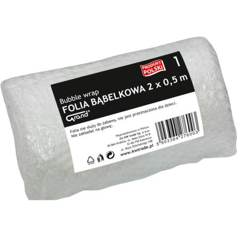 Folia bąbelkowa Grand 50cm/2m transparentna Grand Folia bąbelkowa Grand 50cm/2m transparentna Grand