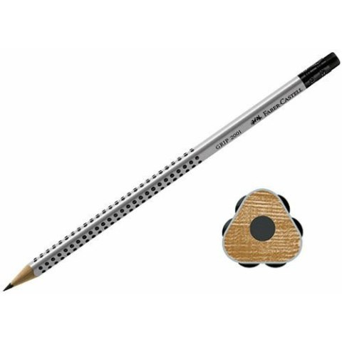 OŁÓWEK FABER-CASTELL GRIP 2001 "B" z GUMKĄ Faber-Castell OŁÓWEK FABER-CASTELL GRIP 2001 "B" z GUMKĄ Faber-Castell