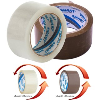 TAŚMA PAKOWA SMART 48mm/100m AKRYL PRZEZROCZYSTA Smart