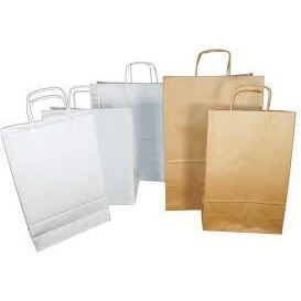 TORBA PAPIEROWA 24x10x36cm BIAŁA NC Koperty TORBA PAPIEROWA 24x10x36cm BIAŁA NC Koperty