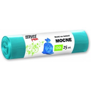WORKI NA ŚMIECI BKF 120L LDPE NIEBIESKIE (25) BKF
