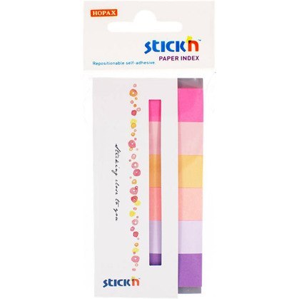 ZAKŁADKI STICK'N 15x45mm 6 KOLORÓW (6x30) STICK'N ZAKŁADKI STICK'N 15x45mm 6 KOLORÓW (6x30) STICK'N