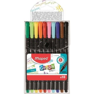 Cienkopisy Maped Graph'Peps 0.4mm 10 kolorów Maped