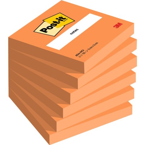 Karteczki Post-it 76x76mm (654-NO) jaskrawopomarańczowe (100) Post-it Karteczki Post-it 76x76mm (654-NO) jaskrawopomarańczowe (100) Post-it
