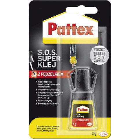 Klej Pattex S.O.S. 5g z pędzelkiem Pattex Klej Pattex S.O.S. 5g z pędzelkiem Pattex
