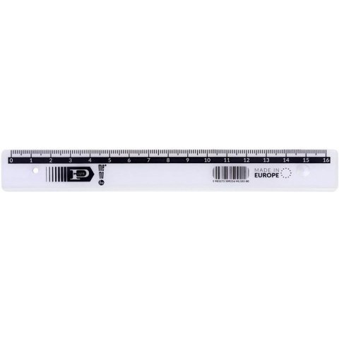 Linijka plastikowa MemoBe Pratel 16cm MemoBe Linijka plastikowa MemoBe Pratel 16cm MemoBe