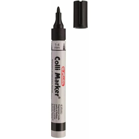Marker permanentny Herlitz Colli-Marker czarny Herlitz Marker permanentny Herlitz Colli-Marker czarny Herlitz