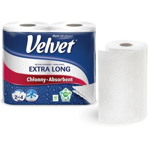 Ręcznik w rolce Velvet Czysta biel 2w celuloza białe (2) Velvet Ręcznik w rolce Velvet Czysta biel 2w celuloza białe (2) Velvet
