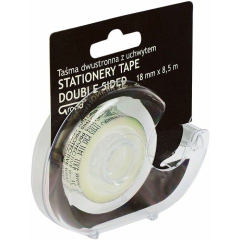 Taśma dwustronna Grand 18mm/8.5m z podajnikiem Grand Taśma dwustronna Grand 18mm/8.5m z podajnikiem Grand