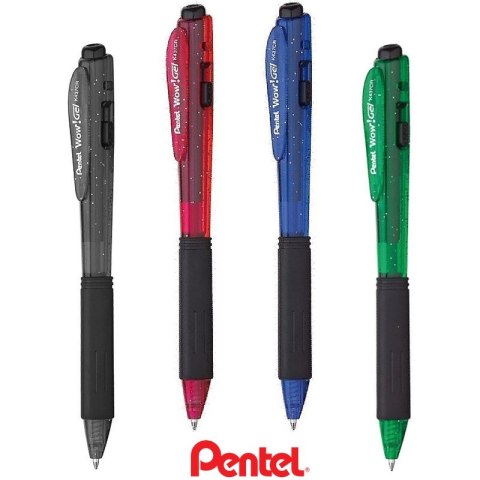 Długopis żelowy Pentel Wow! Gel K437CR czarny Pentel Długopis żelowy Pentel Wow! Gel K437CR czarny Pentel