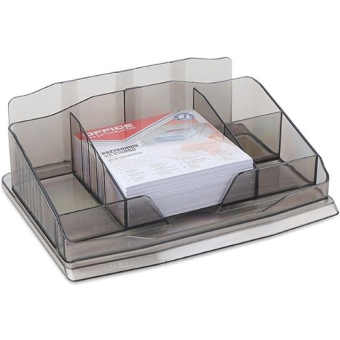 Przybornik na biurko Office Products (z karteczkami) dymny Office Products Przybornik na biurko Office Products (z karteczkami) dymny Office Products