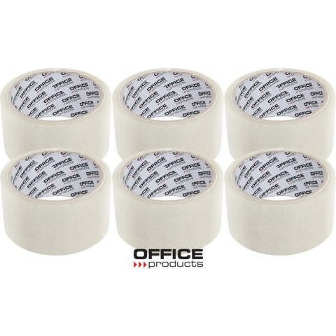 Taśma pakowa Office Products 48mm/50y Hot-melt transparentna (6) Office Products Taśma pakowa Office Products 48mm/50y Hot-melt transparentna (6) Office Products