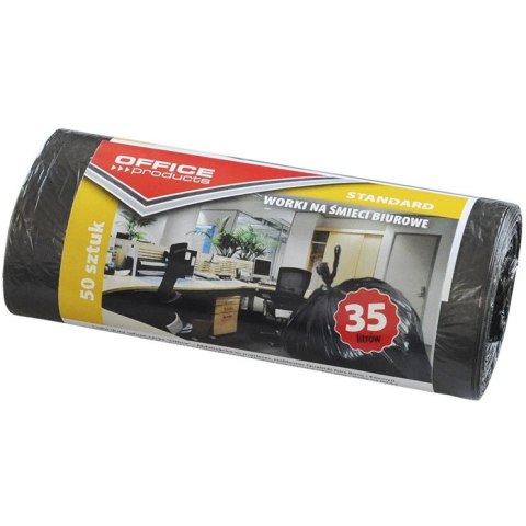 Worki na śmieci Office Products 35L HDPE czarne (50) Office Products Worki na śmieci Office Products 35L HDPE czarne (50) Office Products