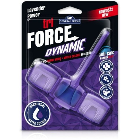 Zawieszka do WC Force Tri Dynamic 45g lawenda Force Zawieszka do WC Force Tri Dynamic 45g lawenda Force