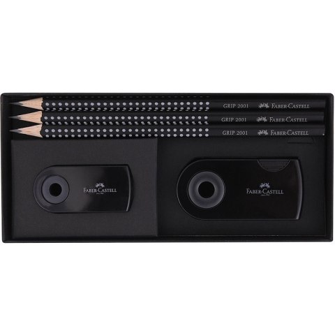 Zestaw Faber-Castell 3 ołówki + gumka + temperówka Faber-Castell Zestaw Faber-Castell 3 ołówki + gumka + temperówka Faber-Castell