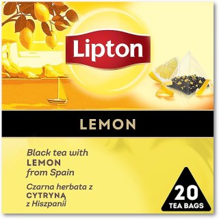 Herbata Lipton Piramid czarna Lemon (20) Lipton