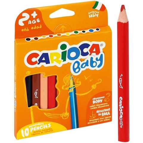 Kredki ołówkowe Carioca Baby 12 kolorów CARIOCA Kredki ołówkowe Carioca Baby 12 kolorów CARIOCA