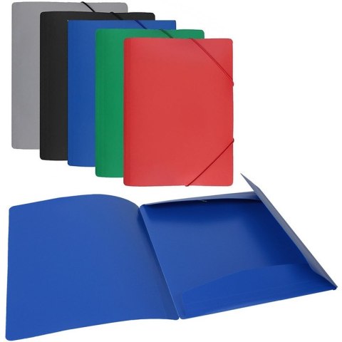 Teczka PP z gumką Biurfol A4/20mm czarna Biurfol Teczka PP z gumką Biurfol A4/20mm czarna Biurfol