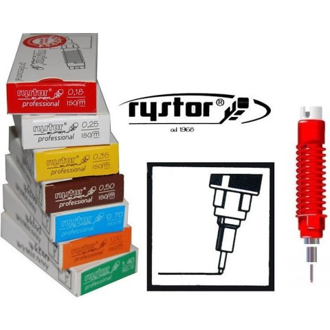 Wkład do pisaka kreślarskiego Rystor Rapidograf Super Professional 1.0mm Rystor Wkład do pisaka kreślarskiego Rystor Rapidograf Super Professional 1.0mm Rystor