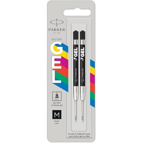 Wkłady żelowe Parker Quink Gel M czarne Parker Wkłady żelowe Parker Quink Gel M czarne Parker